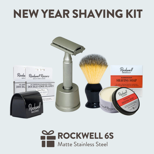 Rockwell 6S 2025 Shaving Kit with One Year of Shaving Supplies