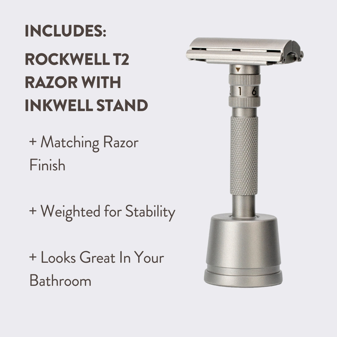 T2 Stainless Steel Razor | All-In-One Shave Kit | Rockwell Razors