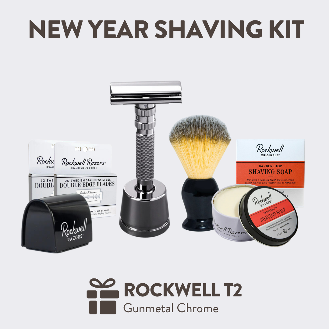 Rockwell T2 - 2025 Shave Kit with a 1-Year Supply