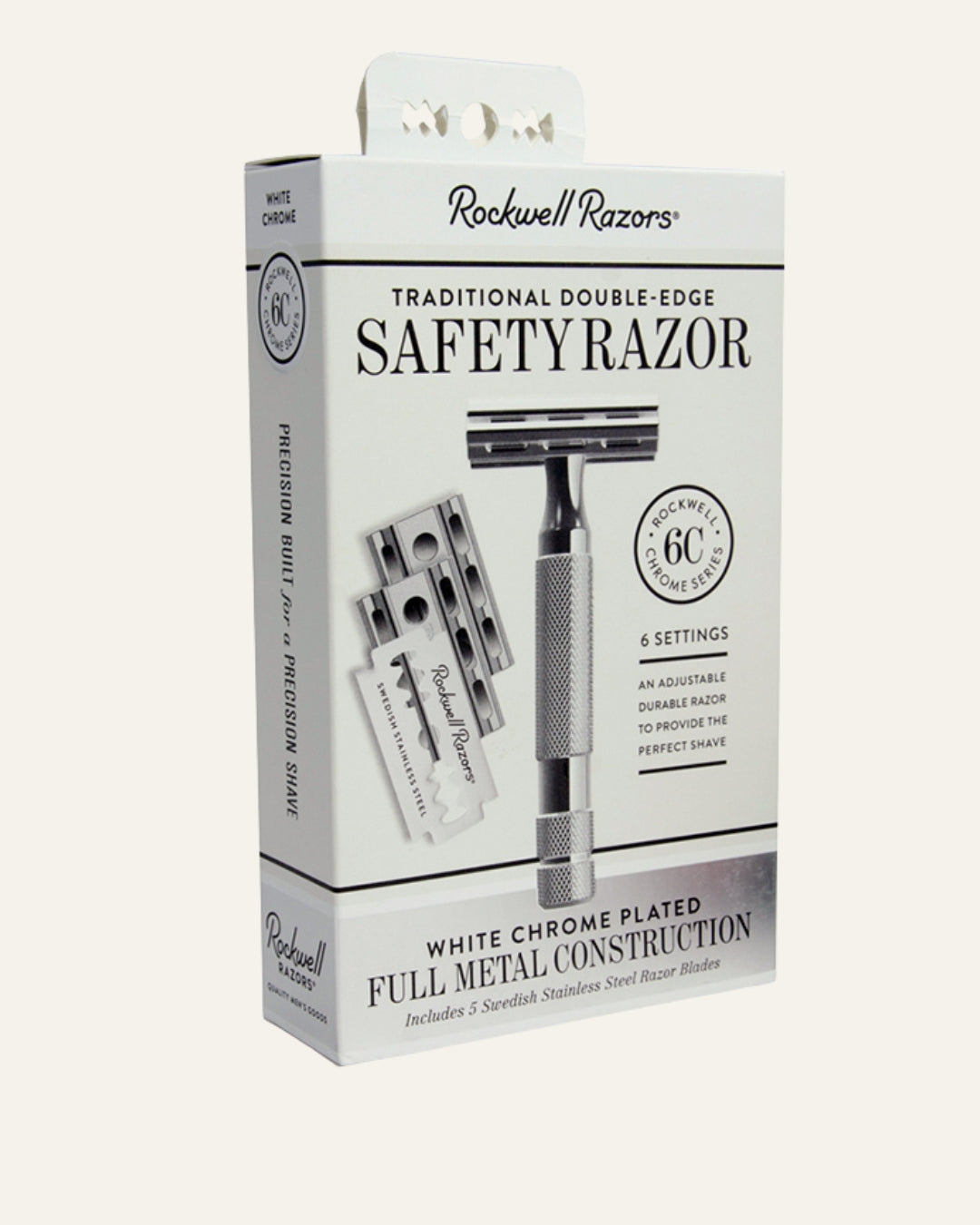 Rockwell 6C Chrome Adjustable Safety Razor