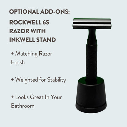 Rockwell 6S Black Stainless Steel Adjustable Razor