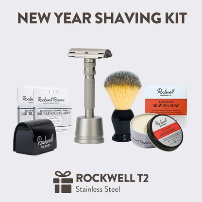 Rockwell T2 - 2025 Shave Kit with a 1-Year Supply