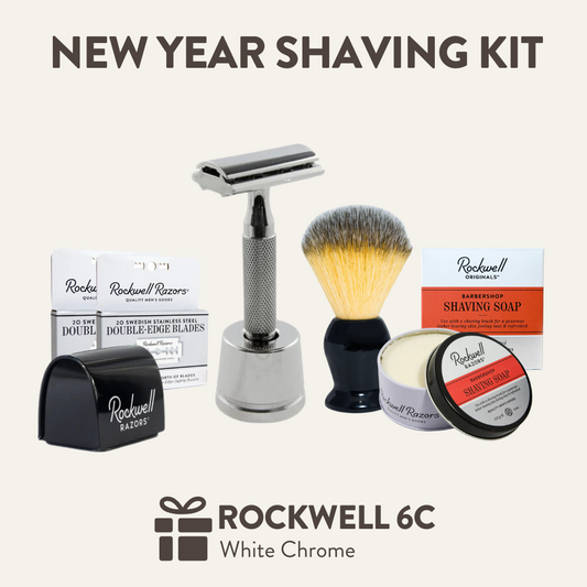 Rockwell 6C 2025 Shaving Kit with One Year of Shaving Supplies