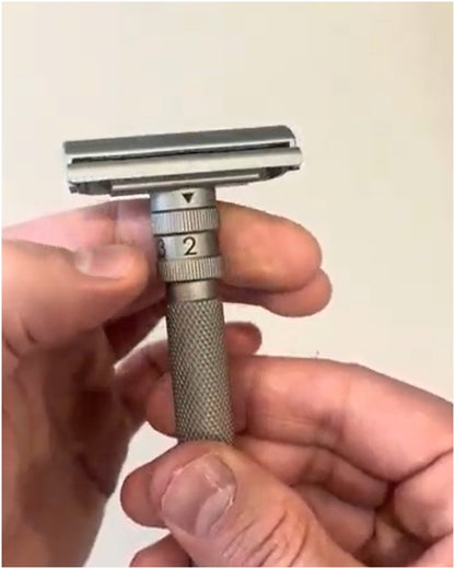 Rockwell T2 Dial Adjustable Stainless Steel Safety Razor