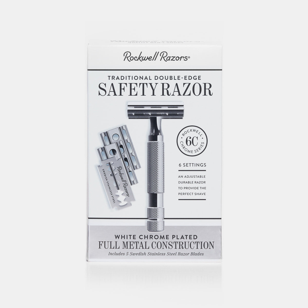 Razor Risk Rockwell 6C Double-Edge Safety Razor | Rockwell Razors | Try Risk Free